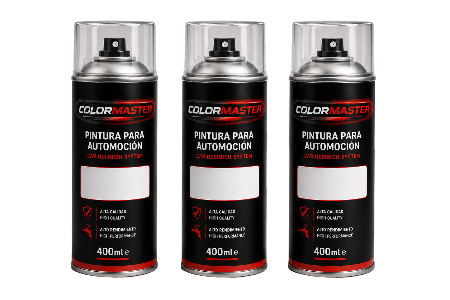 Kit pintura spray tricapa - Color + Barniz 1K