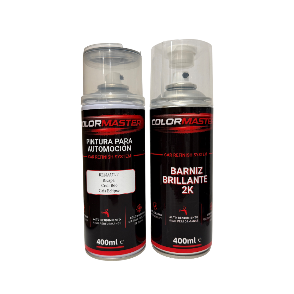 Kit pintura Renault B66 Gris Eclipse | Listo al uso