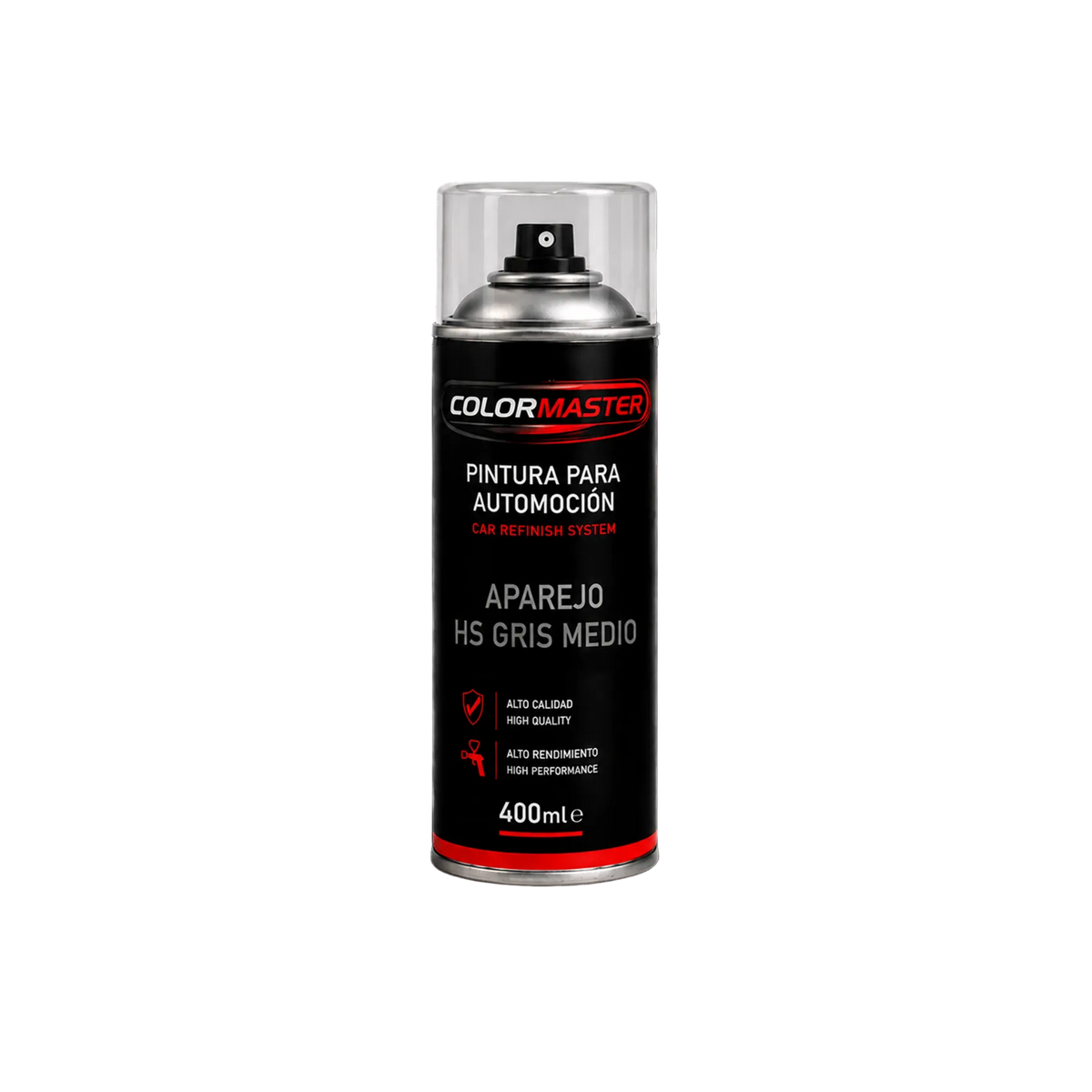 Aparejo HS 1K Gris medio spray 400 ml | ColorMaster Pro