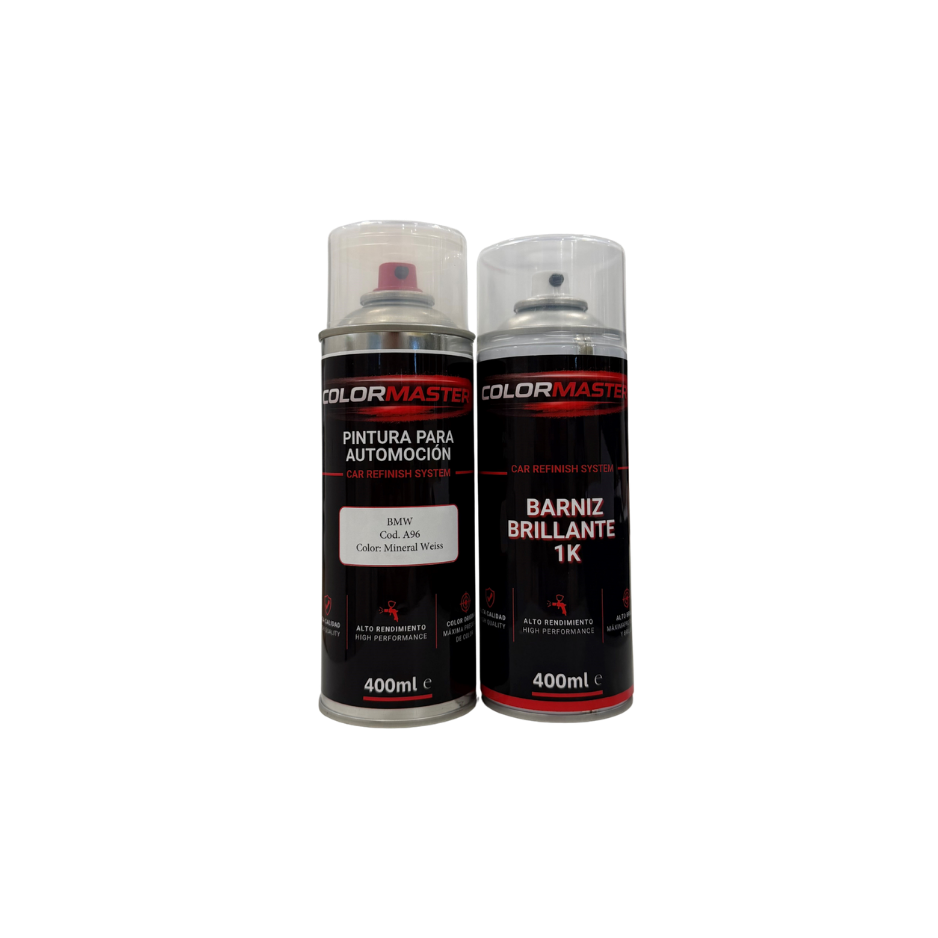 Kit pintura BMW A96 Mineral Weiss | Listo al uso