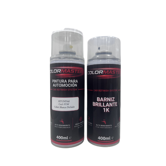 Kit pintura Hyundai PYW Polar White | Listo al uso