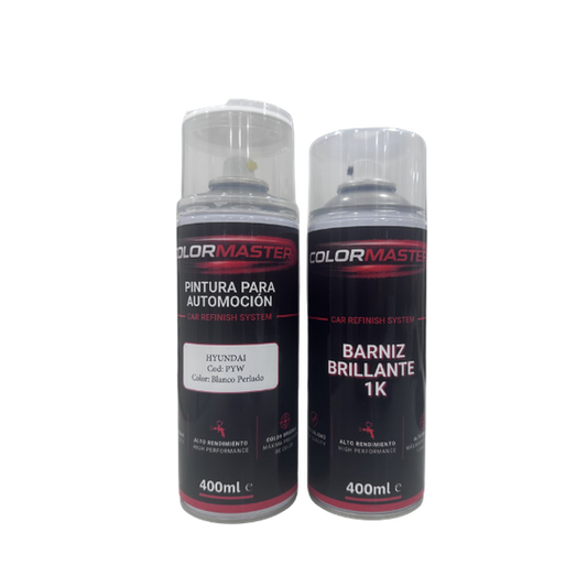 Kit pintura Hyundai PYW Polar White | Listo al uso