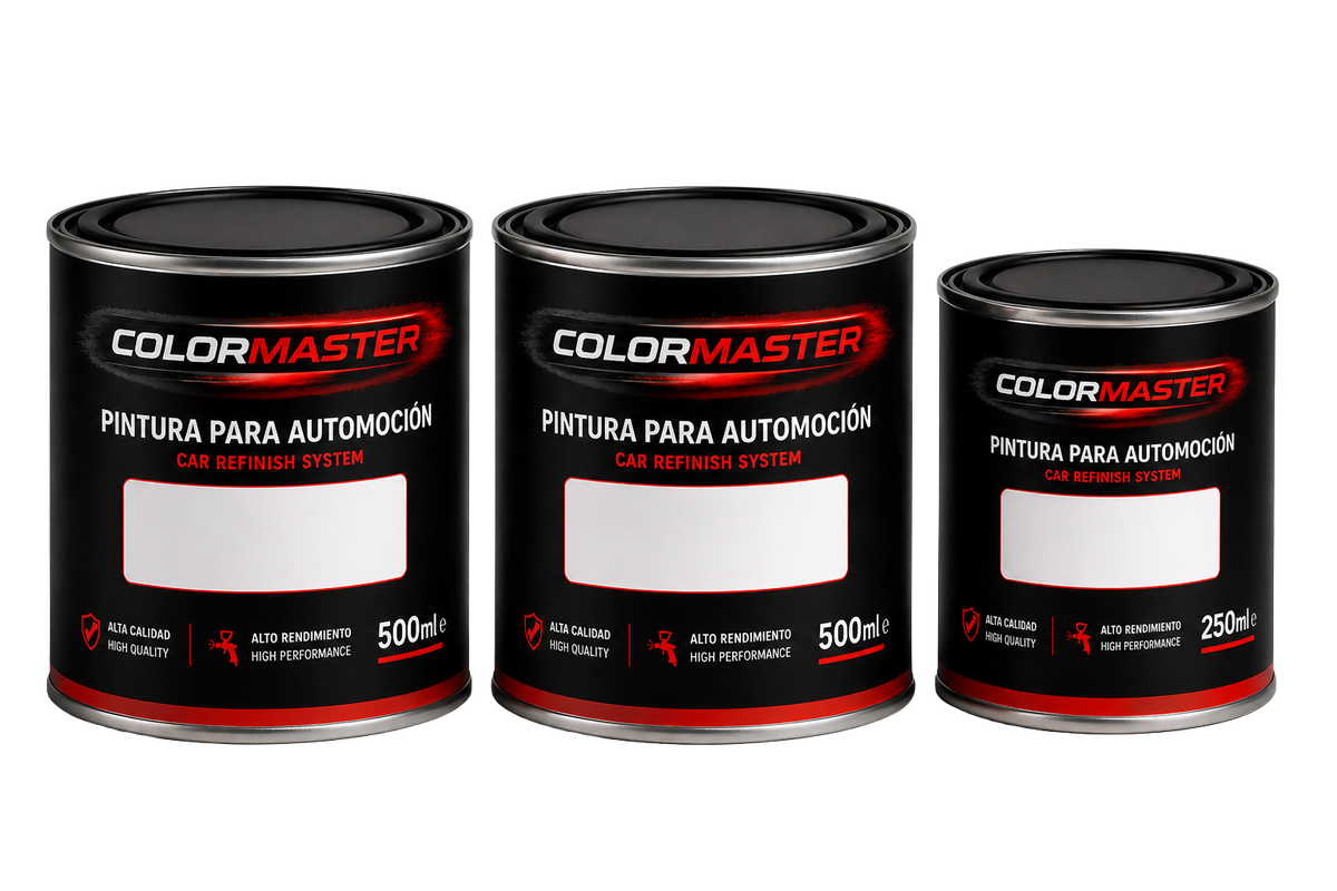 Kit pintura Smart 9124 Schwarz | Barniz acabado Mate | Listo al uso