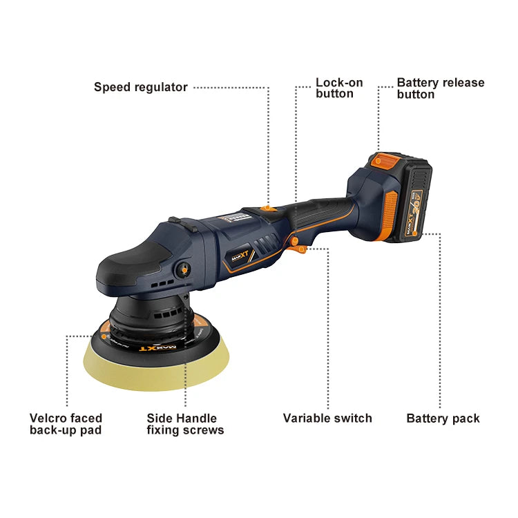 Polidora orbital Maxxt 20V 4.0Ah 15mm