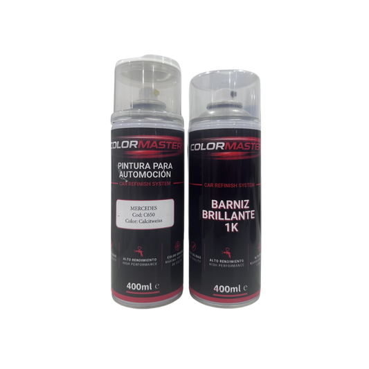 Kit pintura Mercedes 650 Calcitweiss | Listo al uso