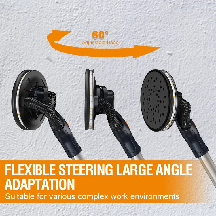 Lijadora eléctrica de pared Maxxt 400W Ø225mm 4mm. Mango telescópico.