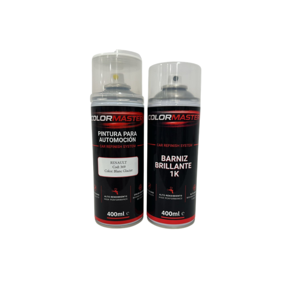 Kit pintura Renault 369 Blanc Glacier | Listo al uso